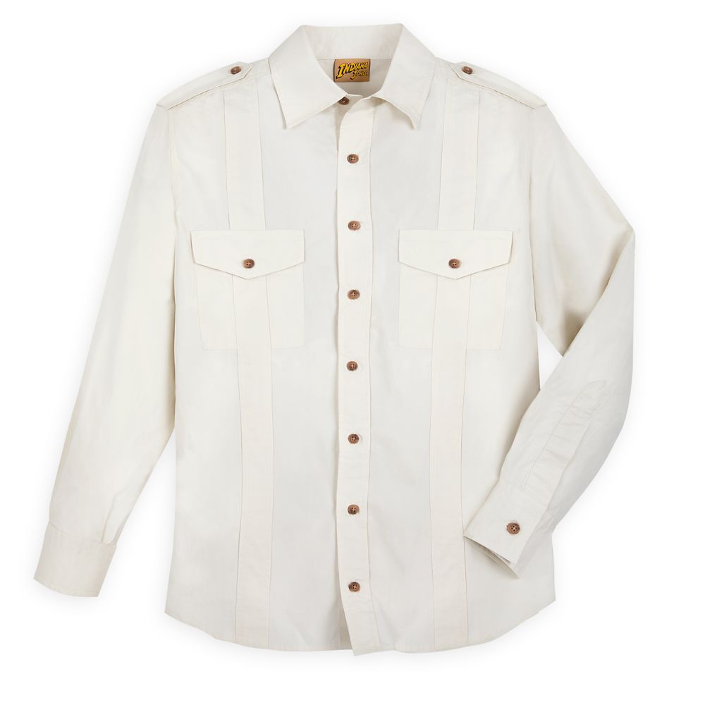 Disney Indiana Jones Button Down Shirt For Adults