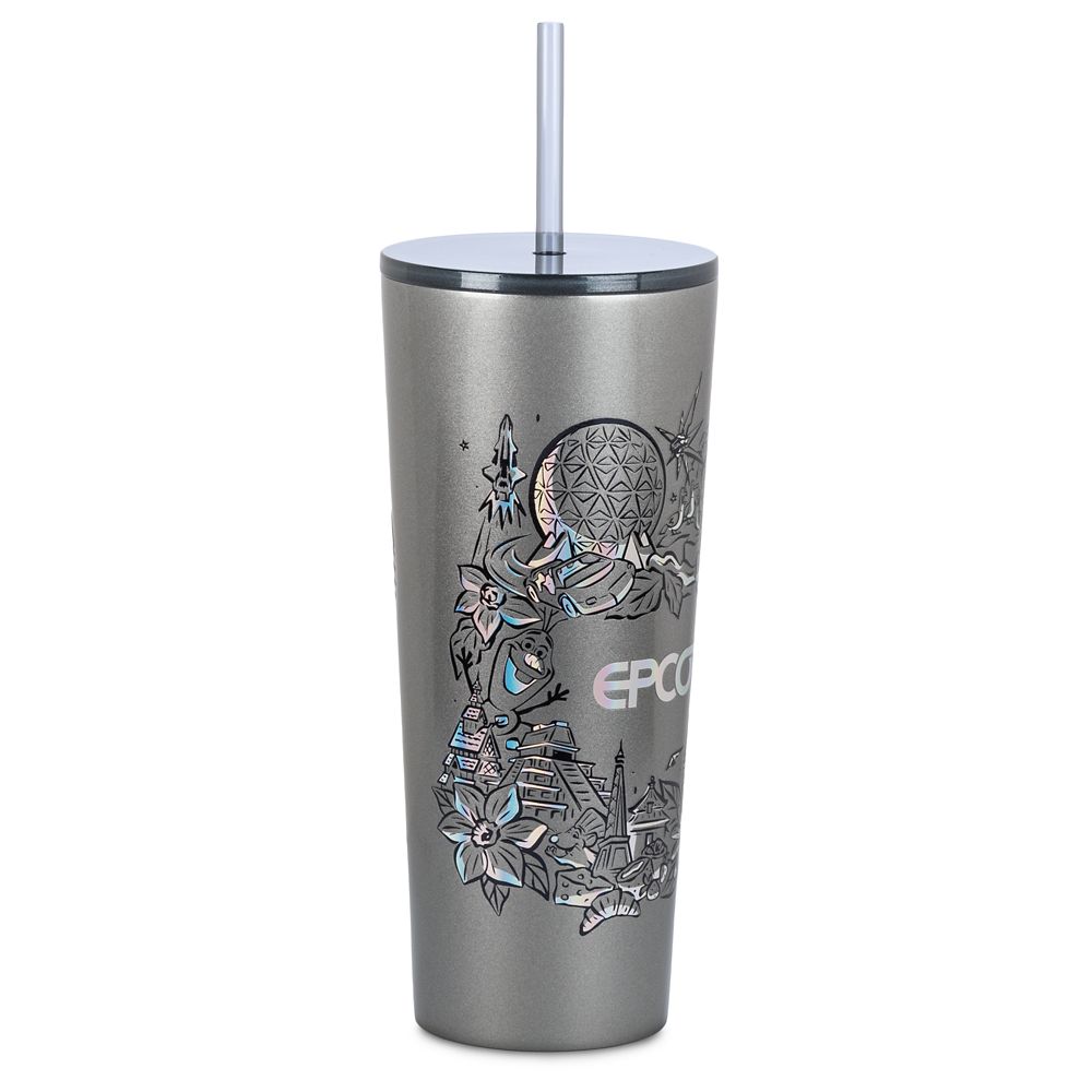 Disney EPCOT Stainless Steel Starbucks® Tumbler With Straw