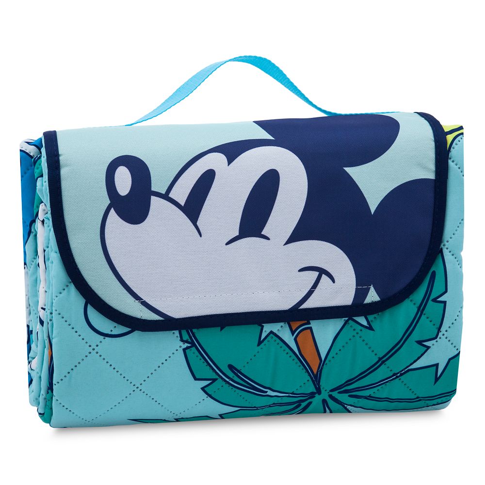Disney Mickey And Minnie Mouse Folding Picnic Blanket With Handle