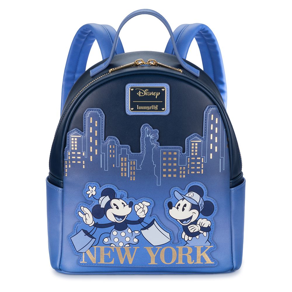 Disney Mickey Mouse And Minnie Mouse New York Loungefly Mini Backpack