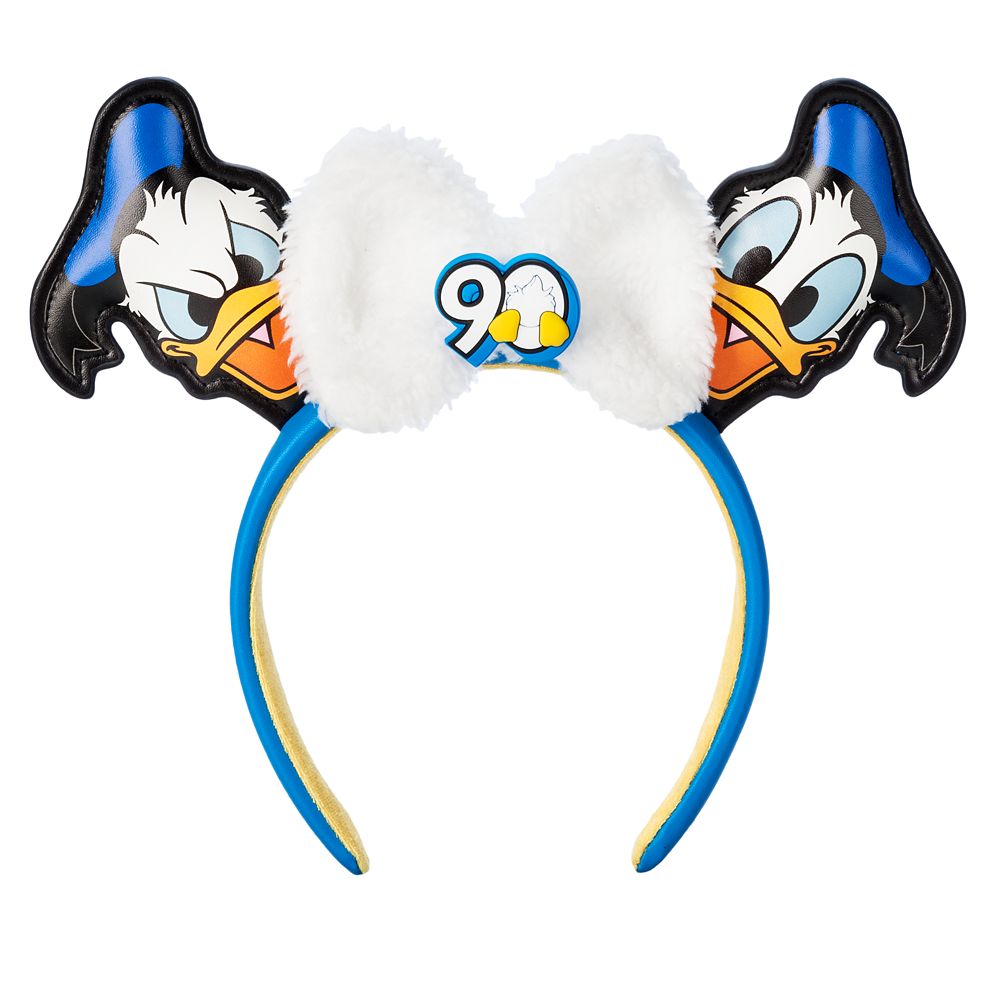 Disney Donald Duck 90th Anniversary Ear Headband For Adults