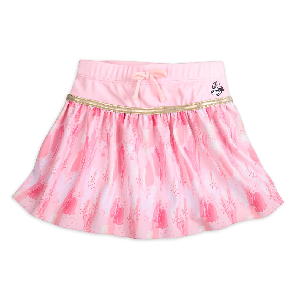 Disney Minnie Mouse Pink Swimsuit And Hair Scrunchie Set For Girls