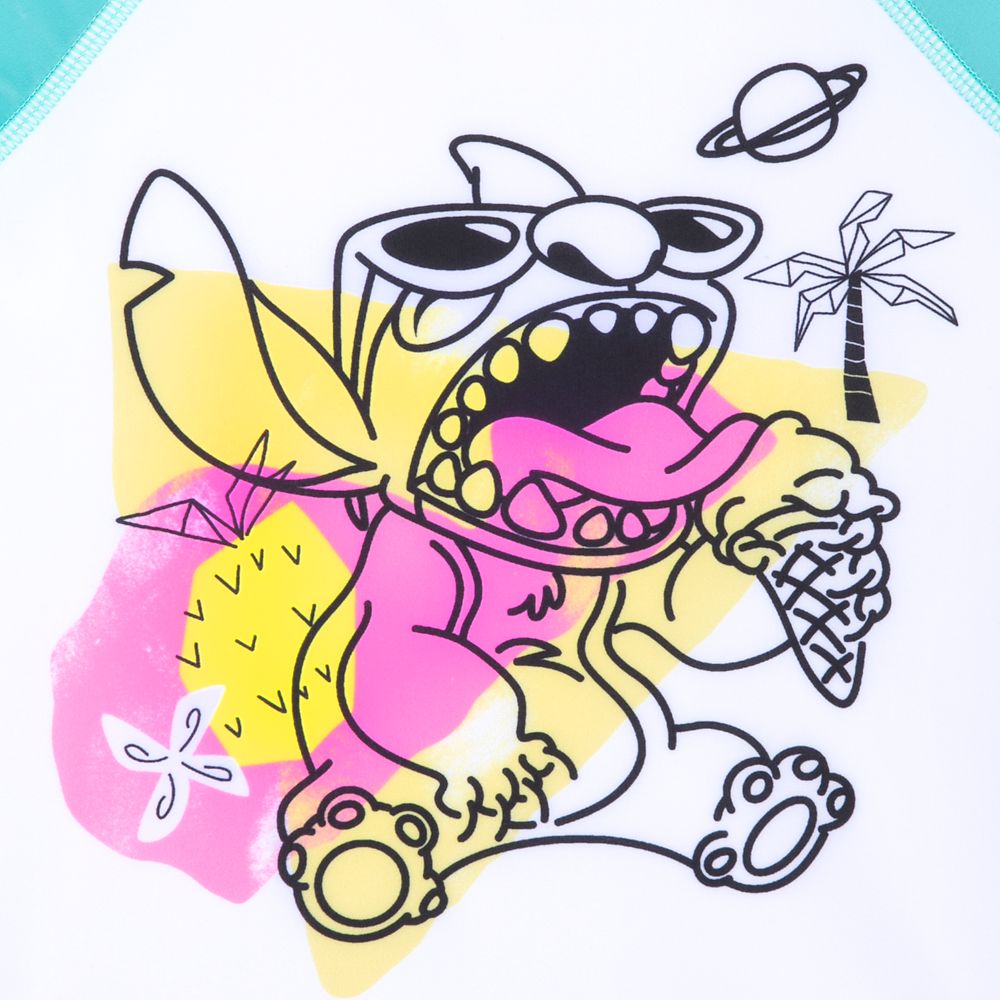 Disney Stitch Adaptive Rash Guard For Kids