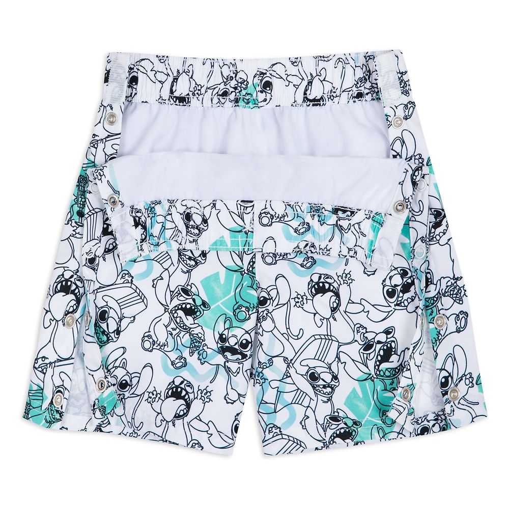 Disney Stitch Adaptive Swim Trunks For Kids