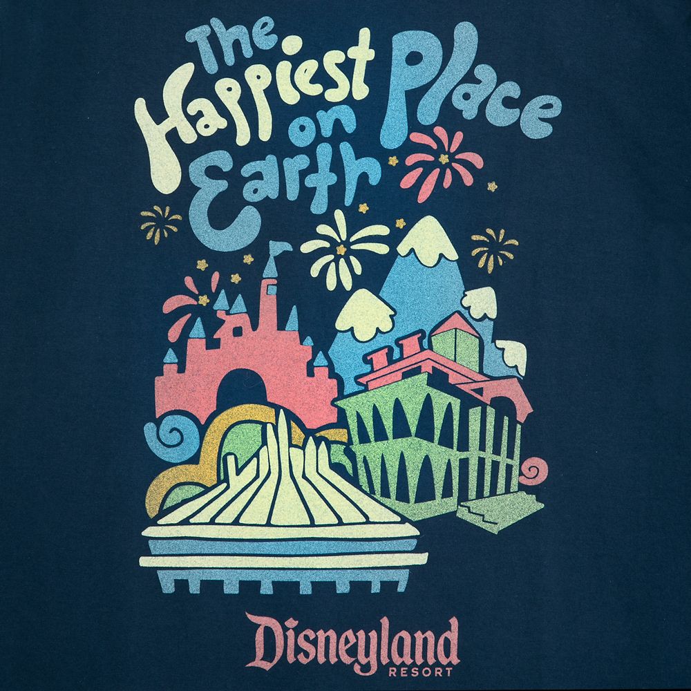 Disneyland ''The Happiest Place On Earth'' Long Sleeve T-Shirt For Adults