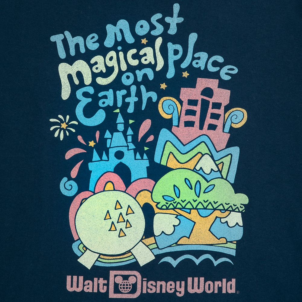 Walt Disney World ''The Most Magical Place On Earth'' Long Sleeve T-Shirt For Adults
