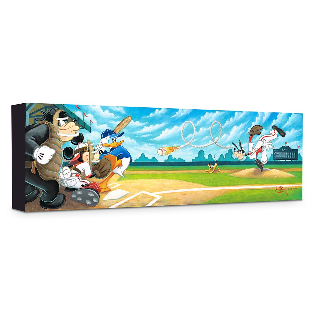 Disney ''Swing For The Fences'' Giclée On Canvas By Tim Rogerson