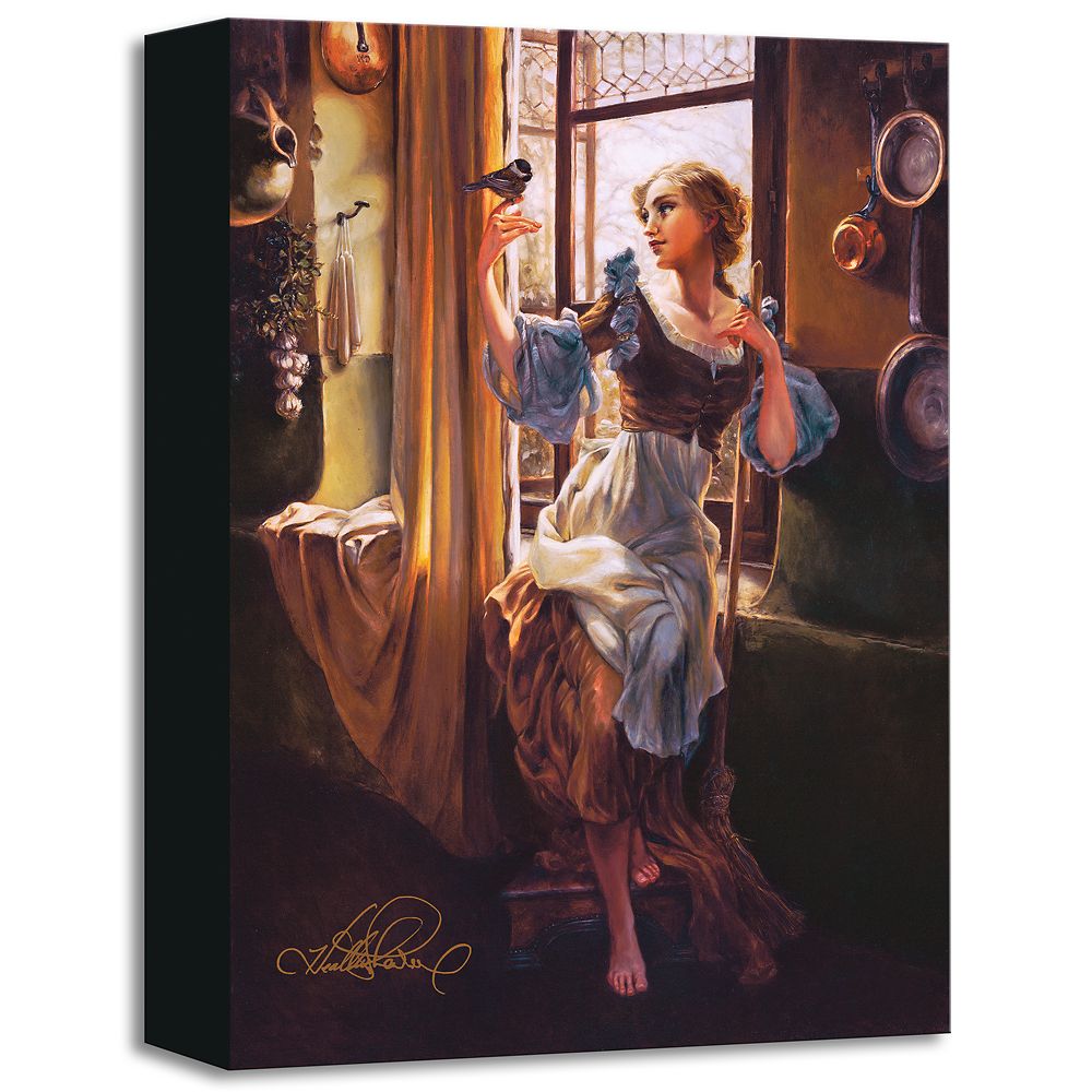 Disney ''Cinderella's New Day'' Giclée On Canvas By Heather Edwards