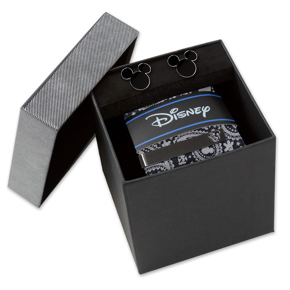 Disney Mickey Mouse Icon Tie, Cufflinks And Tie Clip Gift Set