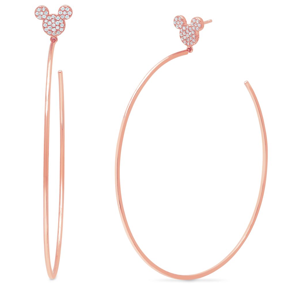 Disney Mickey Mouse Large Hoop Earrings By CRISLU