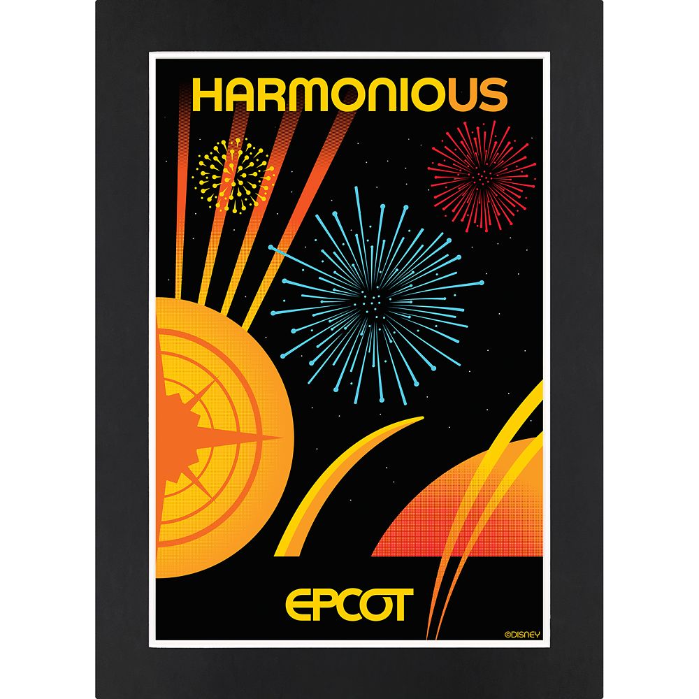 Disney EPCOT Harmonious Matted Print
