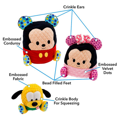 Disney Mickey Mouse And Friends Nesting Sensory Plush Set