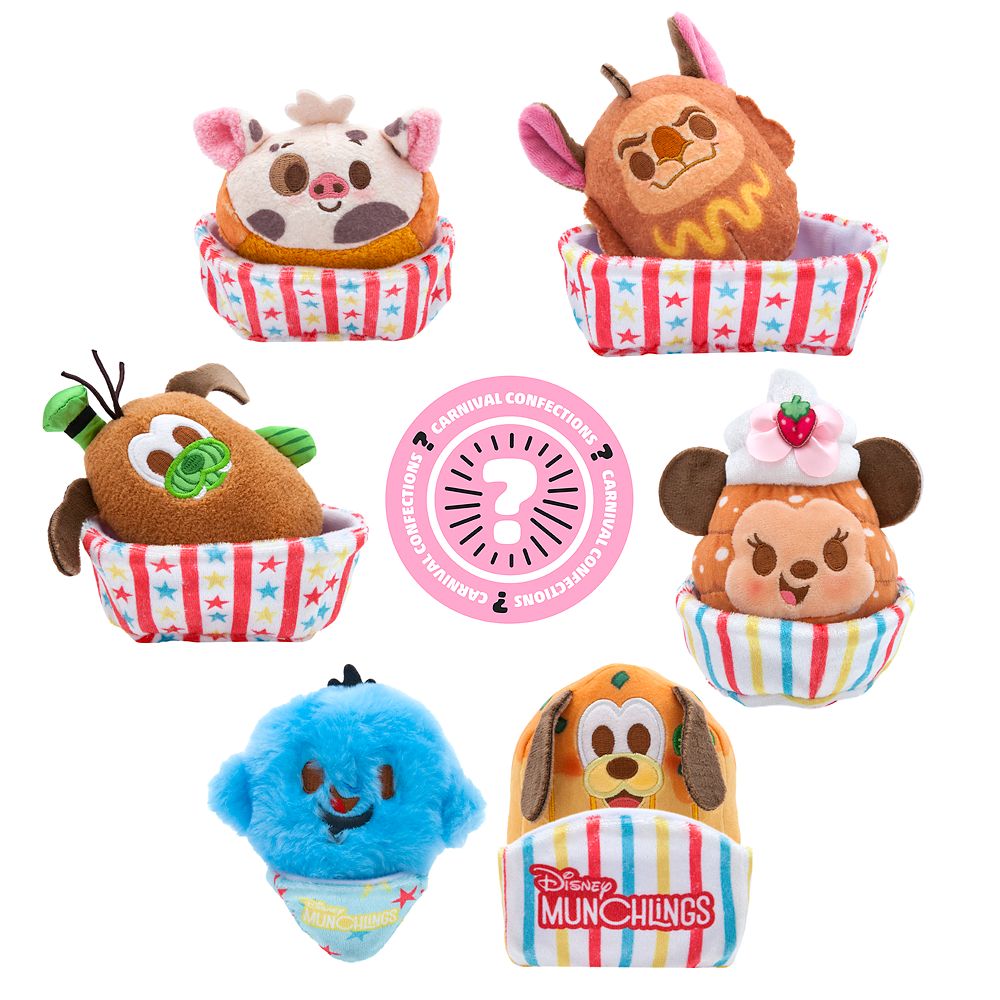  Disney Munchlings Mystery Plush – Carnival Confections – Micro 4 3/4''