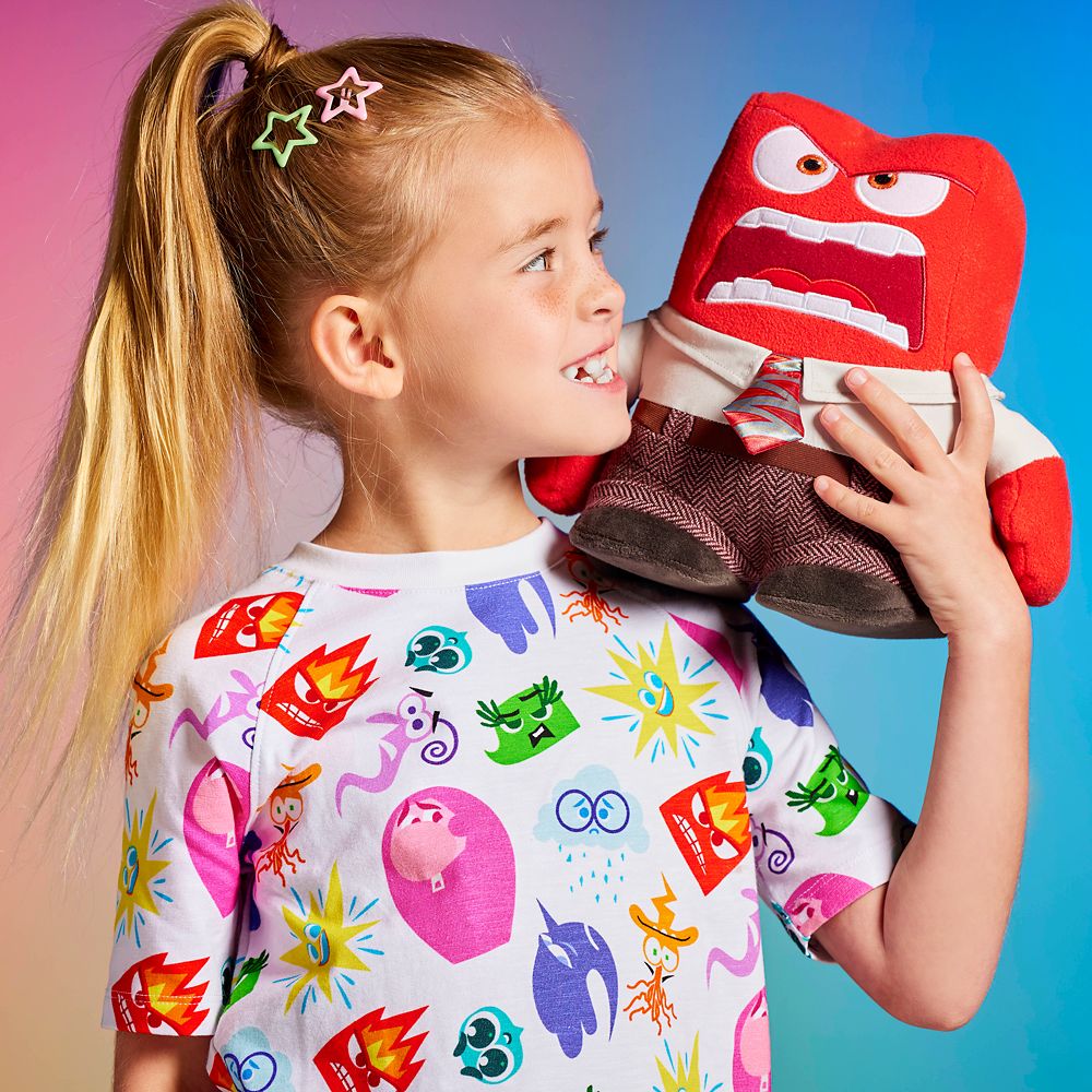 Disney Anger Plush – Inside Out 2 – Small 9 1/2''