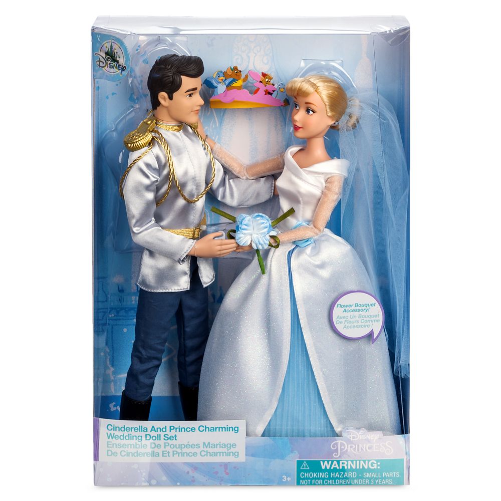 Disney Cinderella And Prince Charming Wedding Doll Set