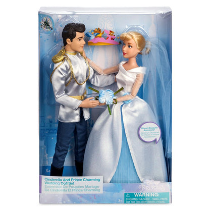 Disney Cinderella And Prince Charming Wedding Doll Set