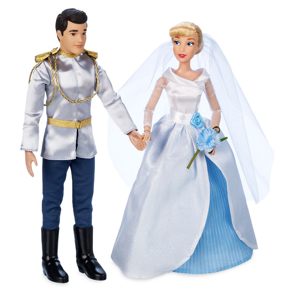 Disney Cinderella And Prince Charming Wedding Doll Set