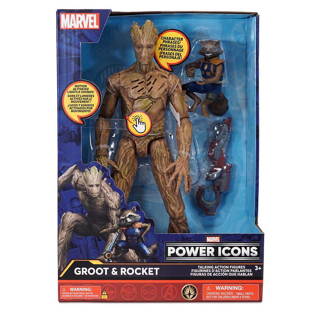 Disney Groot & Rocket Talking Action Figure Set – Guardians Of The Galaxy Vol. 3