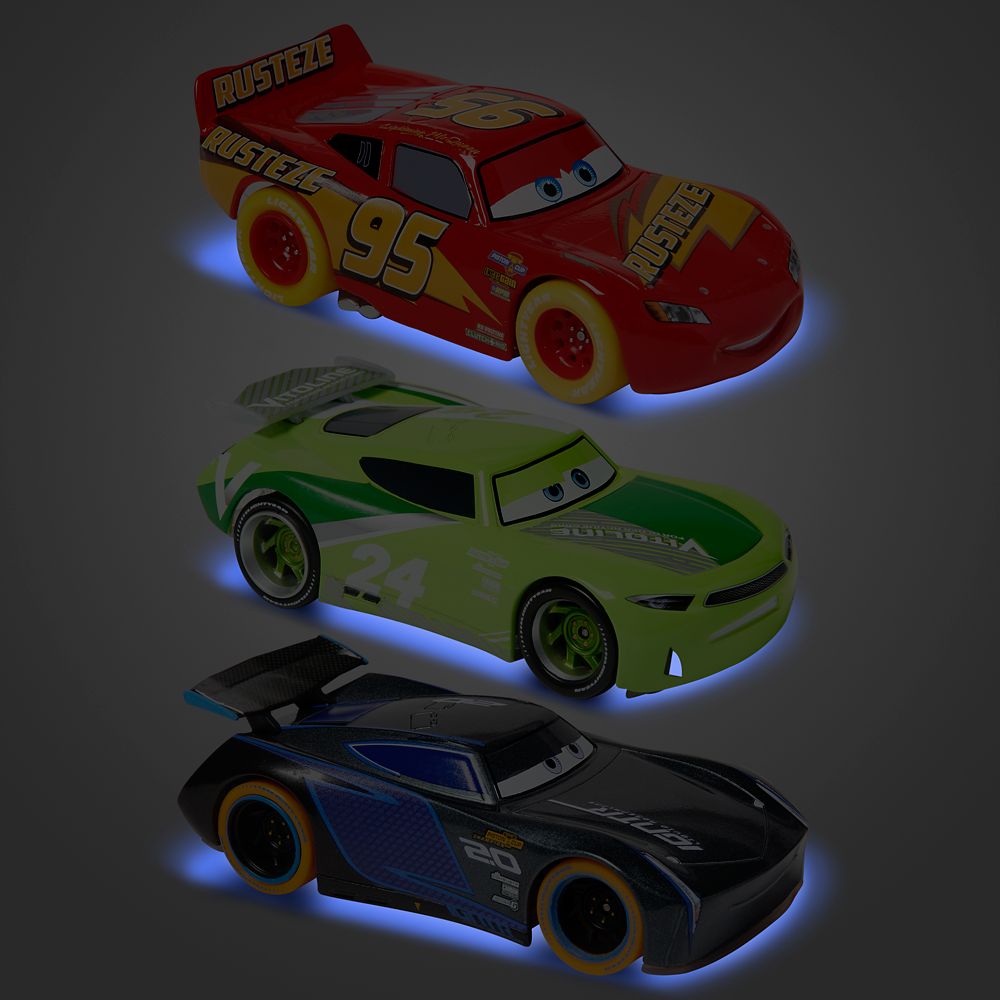 Disney Cars Light-Up Pullback Die Cast Set