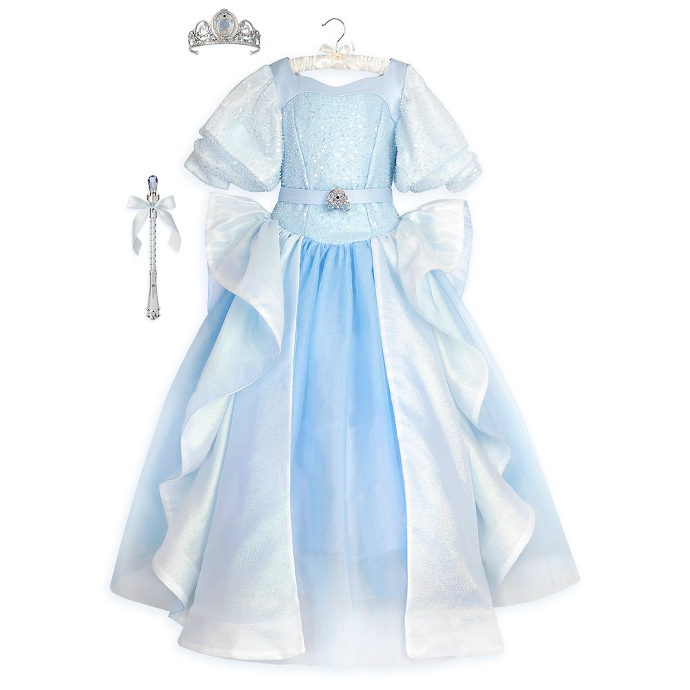Disney Cinderella Light-Up Costume For Kids With Interactive Light-Up Wand And Tiara By A Leading Role