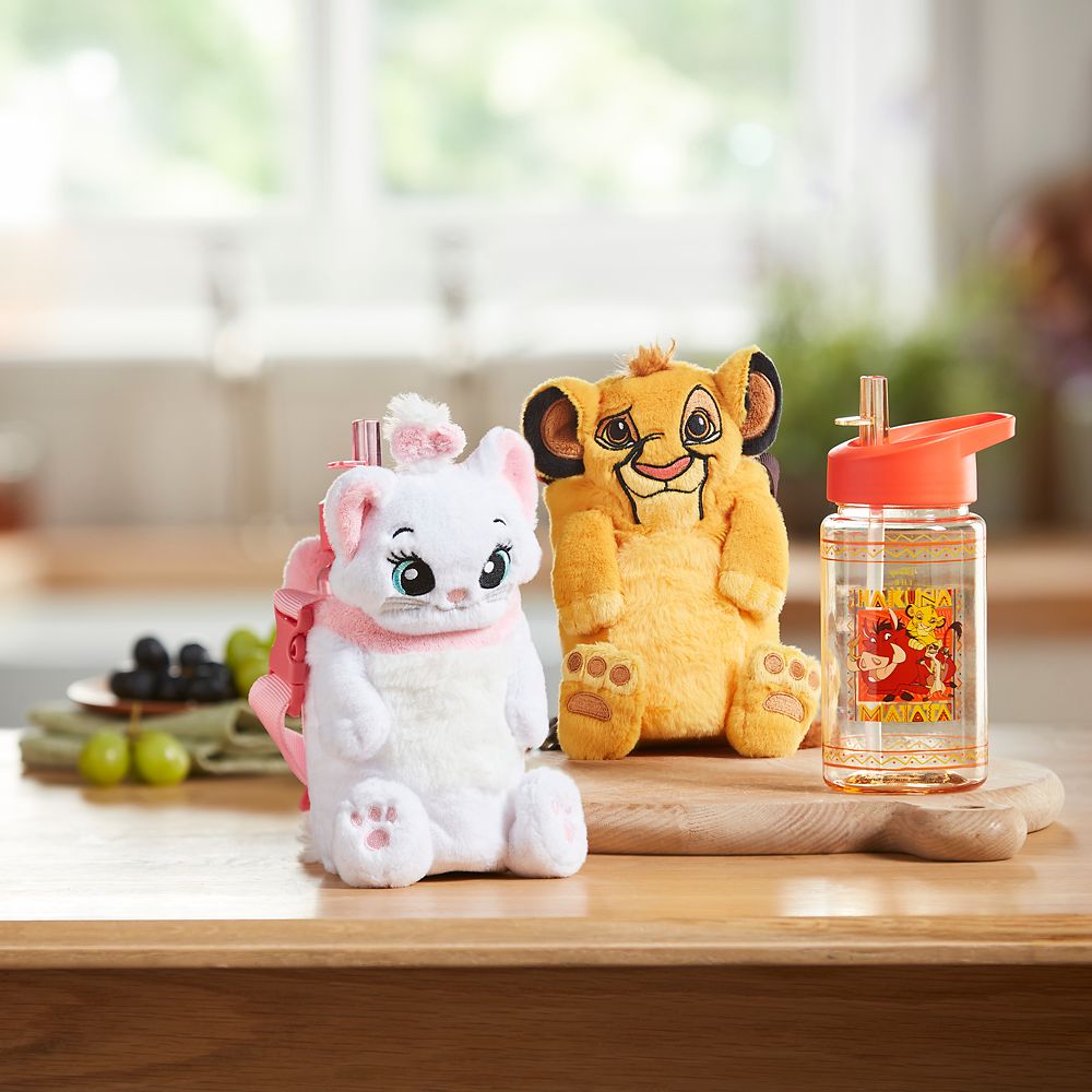 Disney Simba Water Bottle With Plush Crossbody Carrier – The Lion King 30th Anniversary