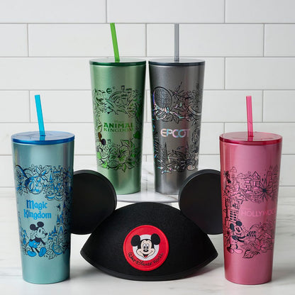 Disney Magic Kingdom Stainless Steel Starbucks® Tumbler With Straw