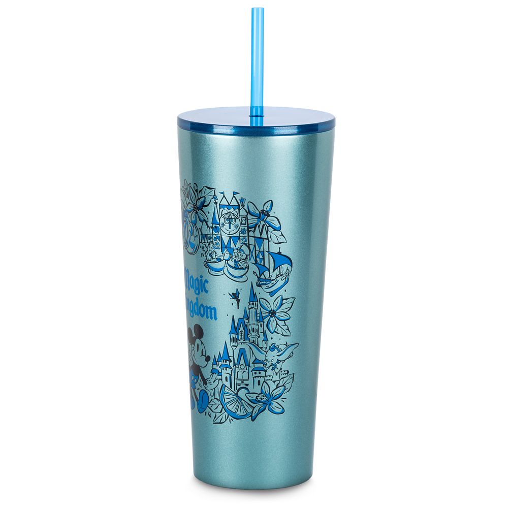 Disney Magic Kingdom Stainless Steel Starbucks® Tumbler With Straw