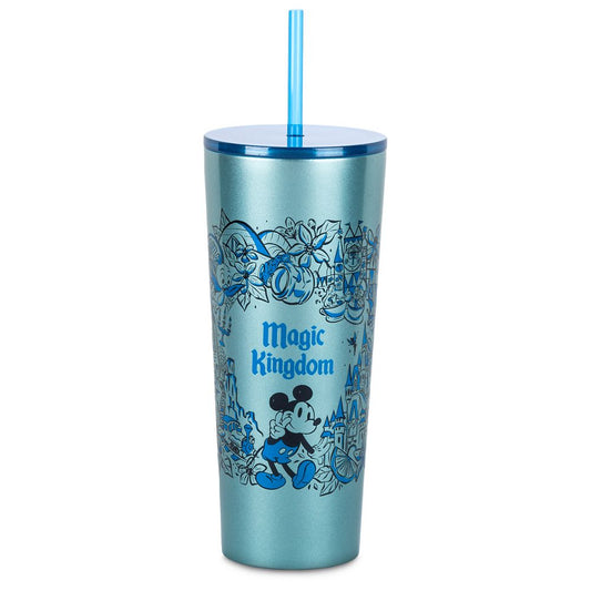 Disney Magic Kingdom Stainless Steel Starbucks® Tumbler With Straw