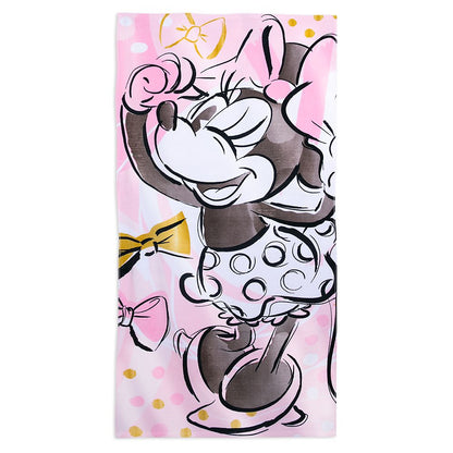 Disney Minnie Mouse Beach Towel – Pink