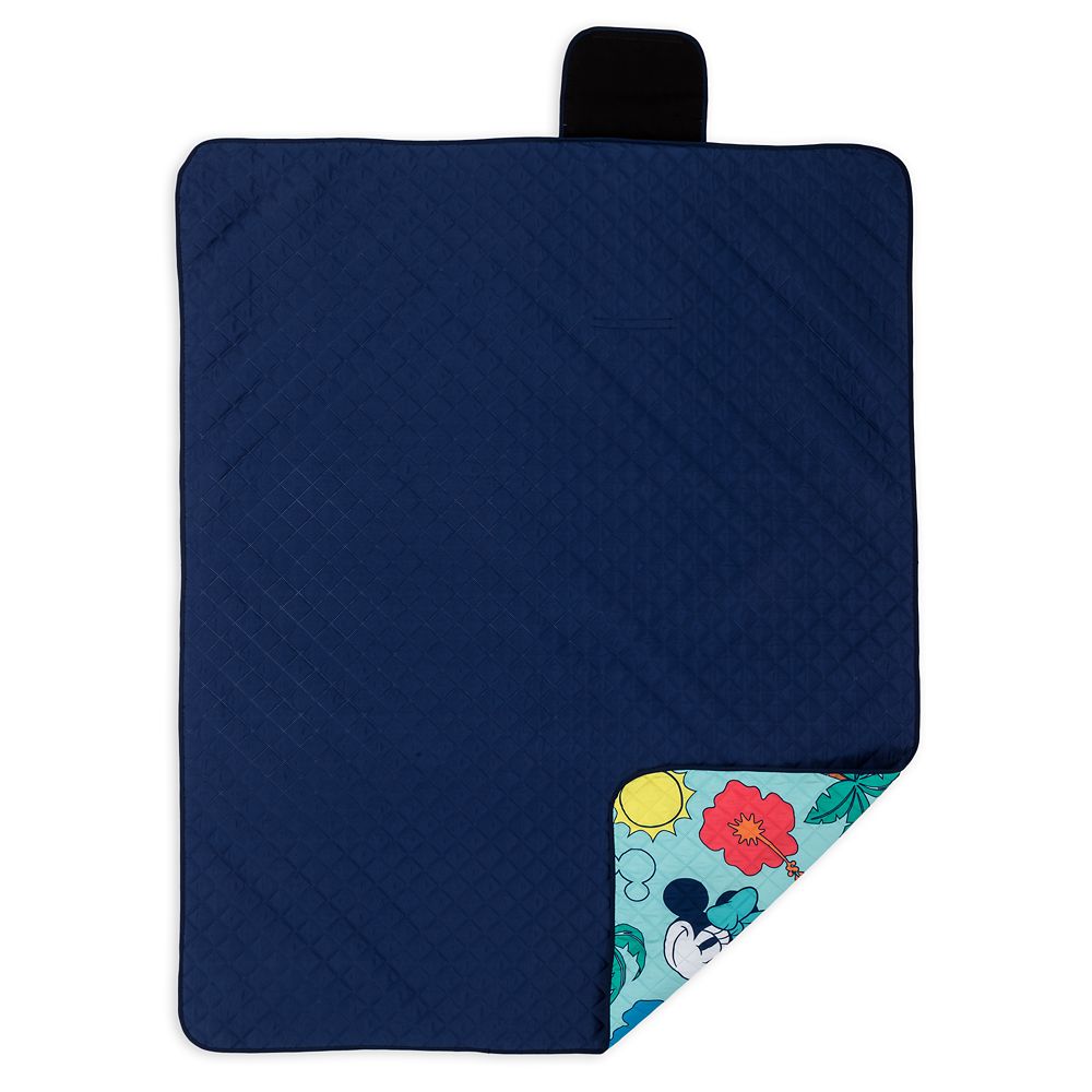 Disney Mickey And Minnie Mouse Folding Picnic Blanket With Handle