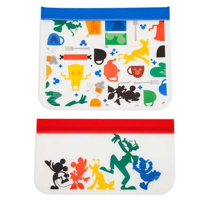 Disney Mickey Mouse And Friends Reusable Food Storage Bag Set