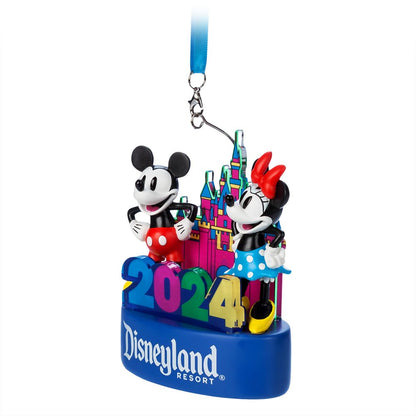  Mickey Mouse And Minnie Mouse Light-Up Figural Ornament – Disneyland 2024