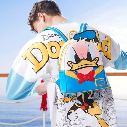Disney Donald Duck 90th Anniversary Color Changing Loungefly Mini Backpack