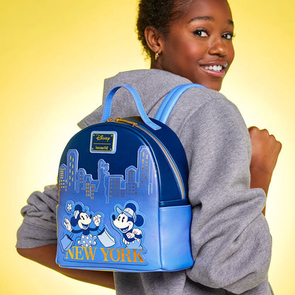 Disney Mickey Mouse And Minnie Mouse New York Loungefly Mini Backpack