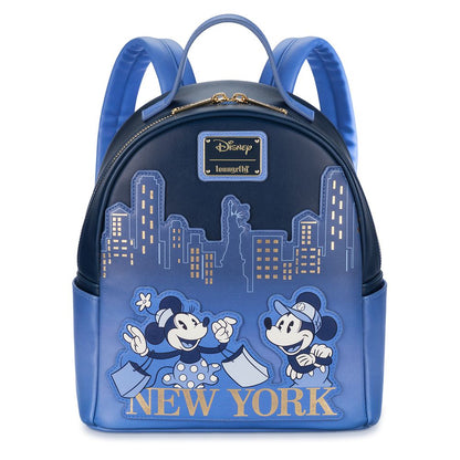 Disney Mickey Mouse And Minnie Mouse New York Loungefly Mini Backpack