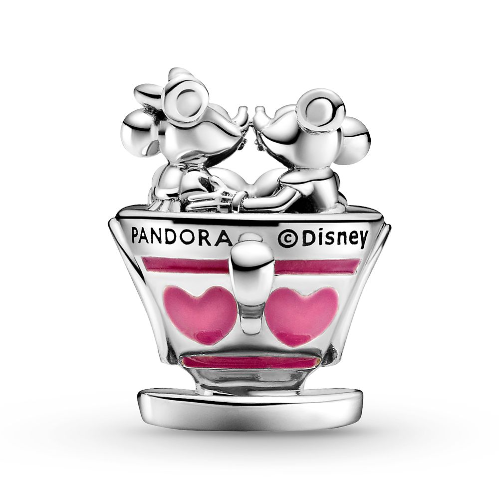  Mickey Mouse And Minnie Mouse Teacup Charm By Pandora – Mad Tea Party – Disney Parks