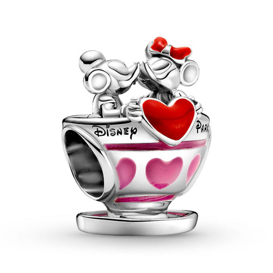  Mickey Mouse And Minnie Mouse Teacup Charm By Pandora – Mad Tea Party – Disney Parks