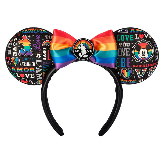  Mickey Mouse ''Love'' Ear Headband For Adults – Disney Pride Collection