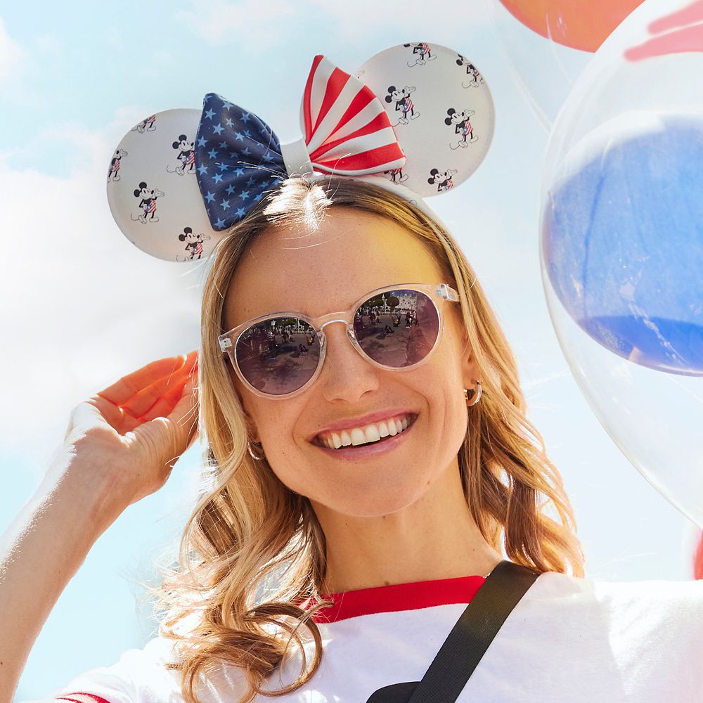 Disney Mickey And Minnie Mouse Americana Loungefly Ear Headband For Adults