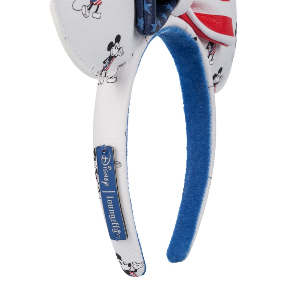 Disney Mickey And Minnie Mouse Americana Loungefly Ear Headband For Adults
