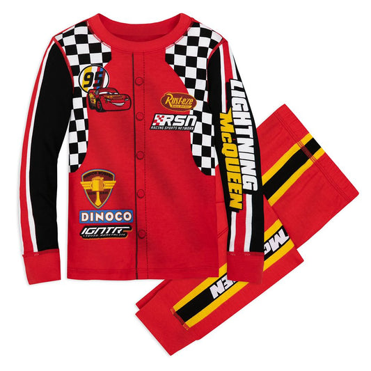 Disney Lightning McQueen Racing Suit Costume PJ PALS For Kids – Cars