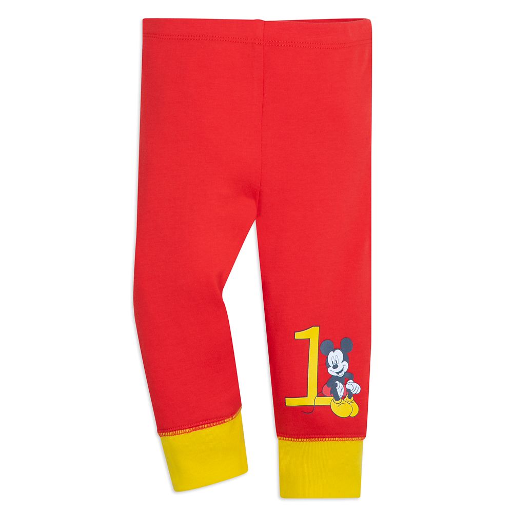 Disney Mickey Mouse 1st Birthday Bodysuit Set For Baby