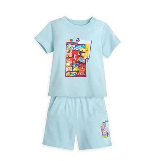  Mickey Mouse And Friends Play In The Park T-Shirt And Shorts Set For Baby – Disneyland