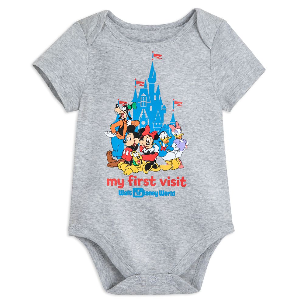  Mickey Mouse And Friends ''My First Visit'' Bodysuit For Baby – Walt Disney World