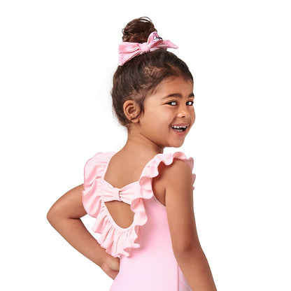 Disney Minnie Mouse Pink Swimsuit And Hair Scrunchie Set For Girls