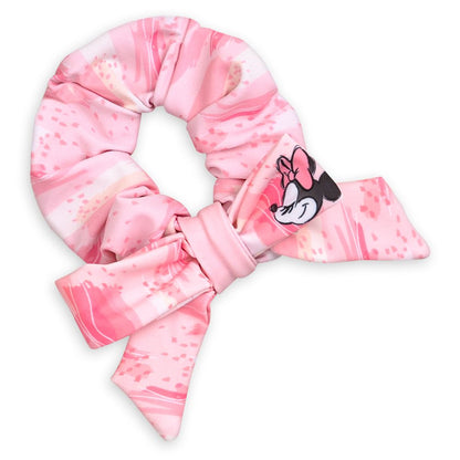 Disney Minnie Mouse Pink Swimsuit And Hair Scrunchie Set For Girls