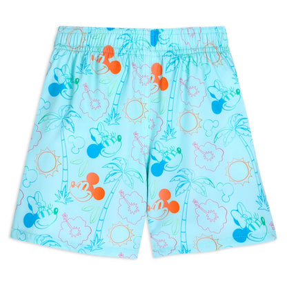 Disney Mickey And Minnie Mouse Summer Swim Trunks For Kids