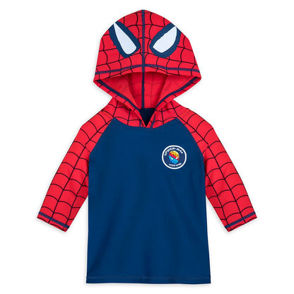 Disney Spider-Man Hooded Rash Guard For Boys
