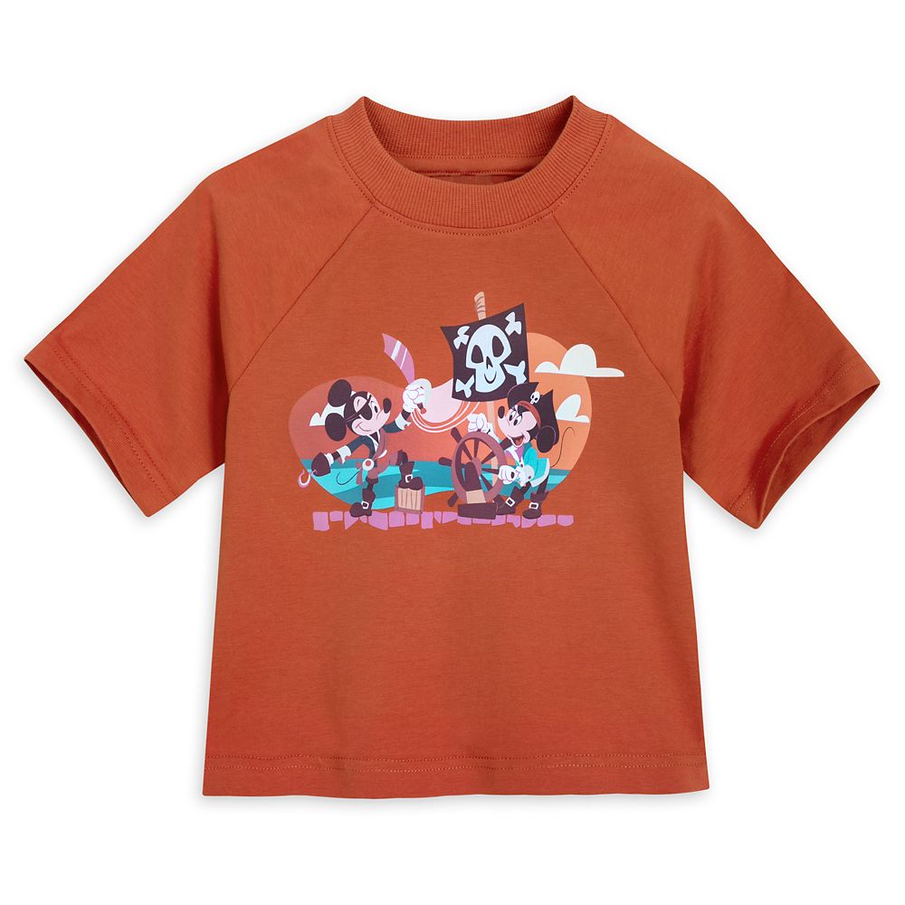 Disney Mickey And Minnie Mouse Semi-Cropped T-Shirt For Kids – Pirates Of The Caribbean