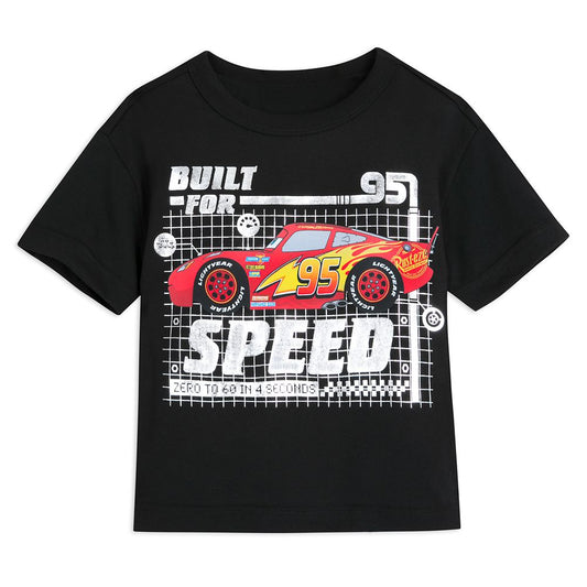 Disney Lightning McQueen ''Built For Speed'' T-Shirt For Kids – Cars